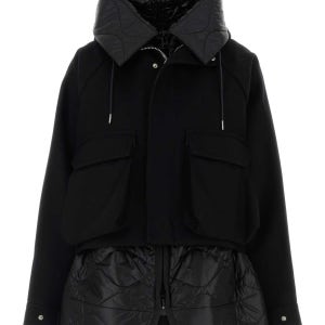 사카이 블랙 나일론 재킷 2508067 001