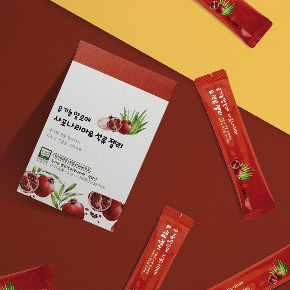 권도영알로에 알로에 사포나리아 석류 콜라겐 젤리스틱 30포, 1개