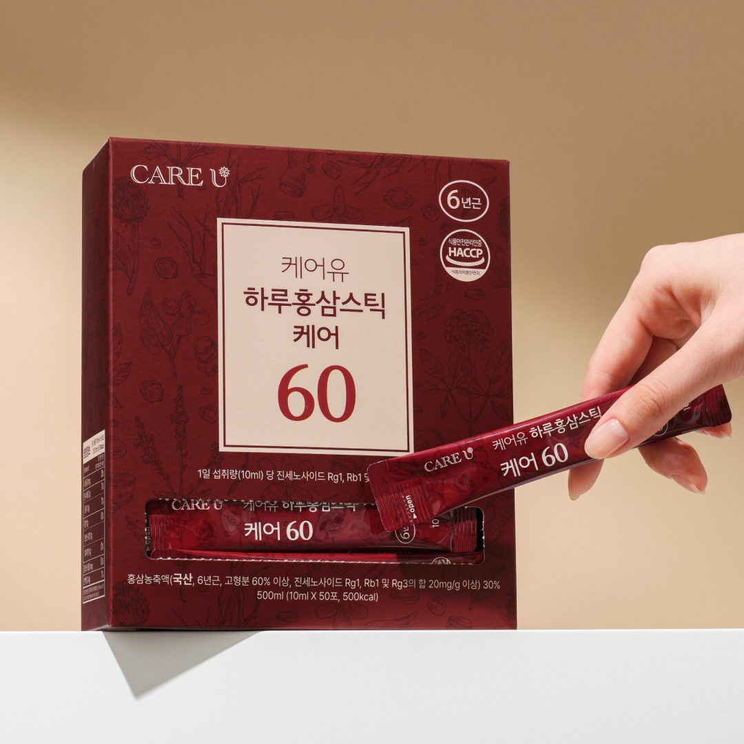 케어유 홍삼스틱 6년근 홍삼진액 홍삼정 진세노사이드 500g, 1개