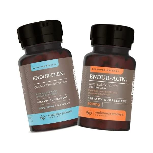 엔두르 플렉스 지속 방출 글루코사민 <b>500mg</b> 콘드로이틴 200mg 200정 엔두르<b>아신</b> 니<b>아신</b> 비타민 B3 연장 로우 <b>플러시</b>  1개