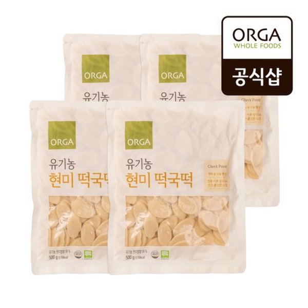 유기농 현미 떡국떡 제품 이미지