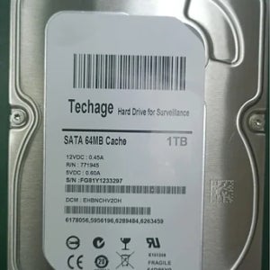 1TB/3TB/4TB 하드 드라이브 디스크 SATA 64MB 캐시 12VDC 0.45A 5VDC 0.60A 감시용 기계식 하드 드라이브
