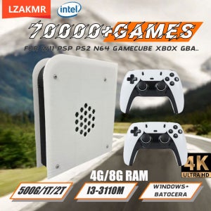 M15 60+ 에뮬레이터 2T 레트로 홈 게임 콘솔 바토세라 I3-3110M 70000+ 게임 Wii PS2 PSP NGC N64 Win11 4G/8G 무선 핸들