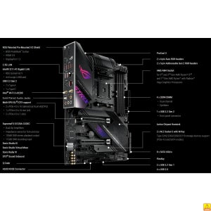 ASUS ROG STRIX X570-E GAMING 마더보드 소켓 AM4 CPU DDR4 4400(O.C.) MHz 메모리 칩셋 X570 ATX 메인보드