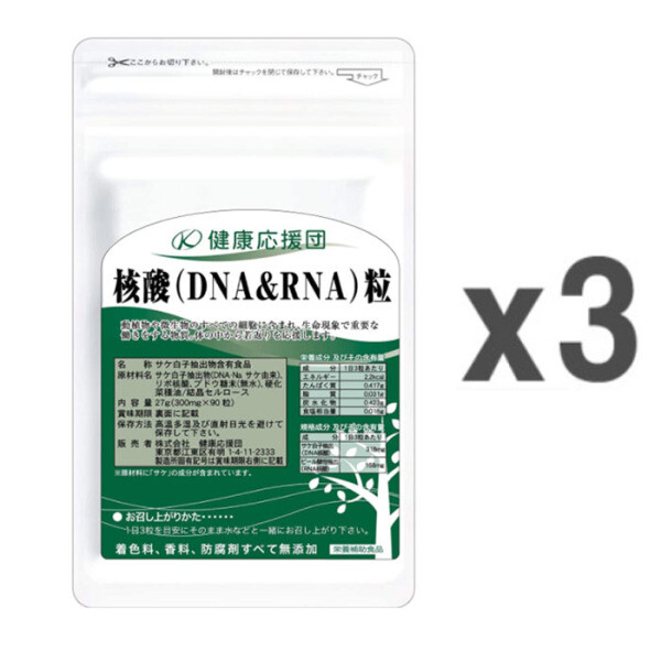 핵산 DNA RNA 90정 3개 <b>연어이리</b> 켄코오엔단