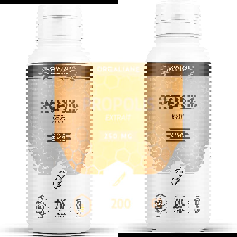 Orgaliane <b>프로폴리스 250mg</b> 영양 비타민 200캡슐