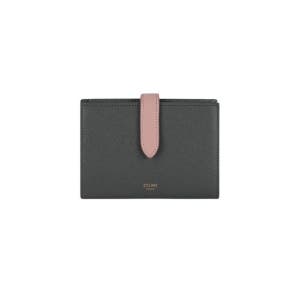 셀린느 여성 크레인 카프스킨 미디움 스트랩 지갑 바이컬러 10B643BRU 10GV 그레인드 월렛 그레이 빈티지 핑크 133352790