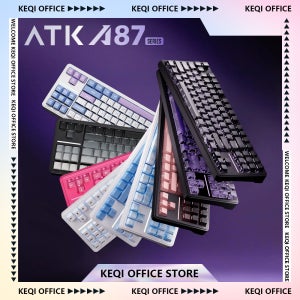 ATK A87 Pro 기계식 키보드 12000mAh 3 모드 무선 1kHz 폴링 속도 게임 초저 대기 시간 동적 RGB 87 키 PC 선물