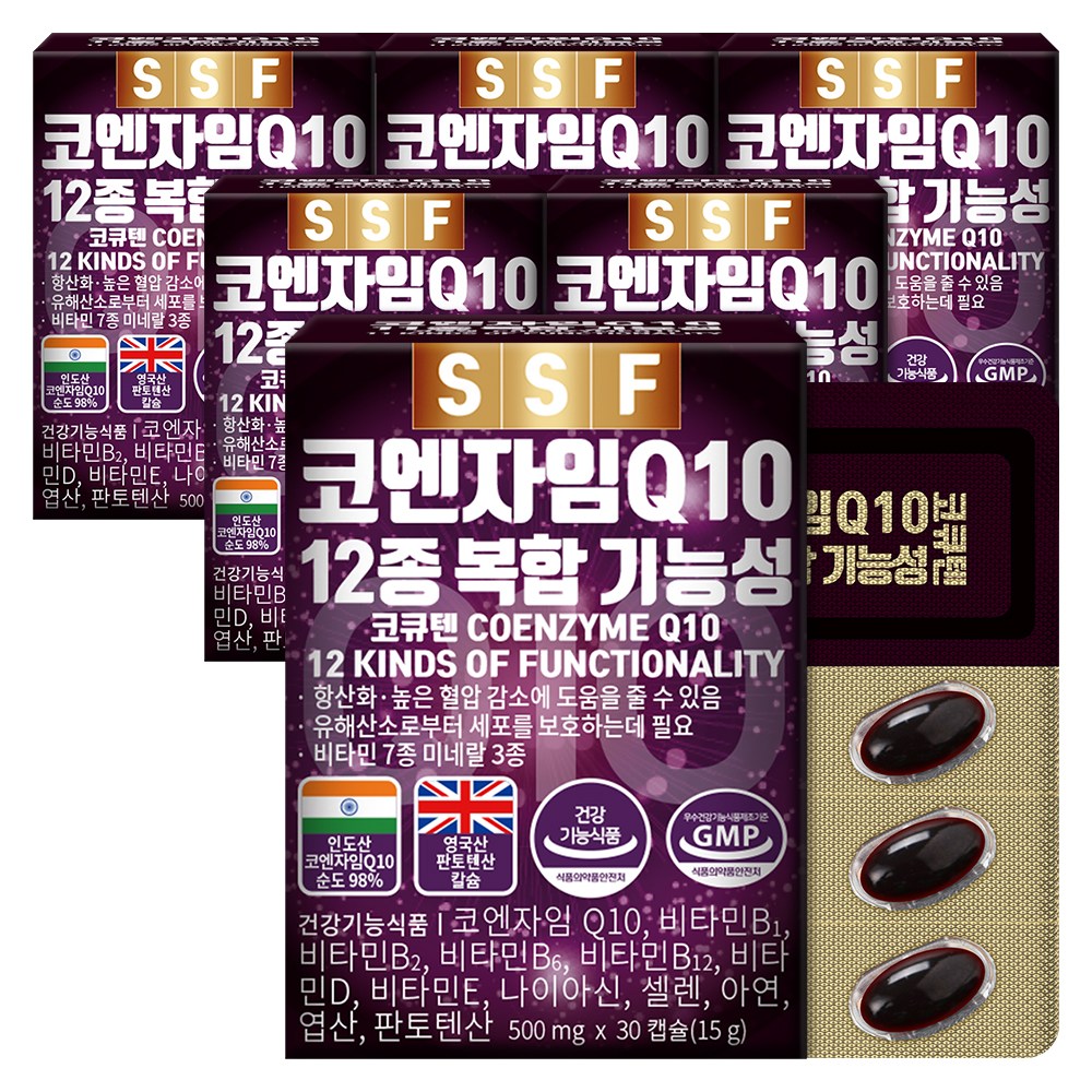 순수식품 코엔자임Q10 코큐텐 비오틴 엽산 아연