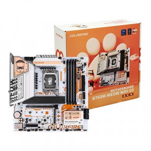COLORFUL COLORFIRE B760M-MEOW WIFI D5 ORANGE STCOM