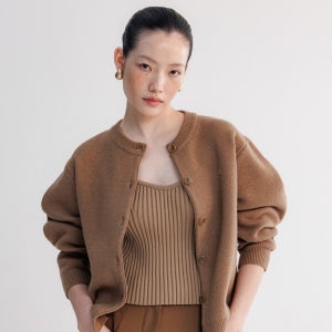 [루미노어] VOLUME EDGE CARDIGAN - BEIGE