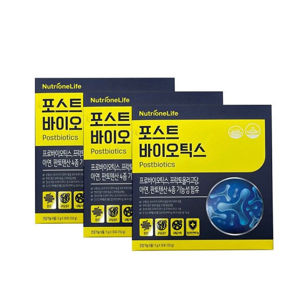 <b>뉴트리원라이프</b> 뉴트리원 <b>포스트바이오틱스</b> 유산균 3박스(3개월분) 멀티 고함량 영양제  15g