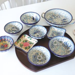 폴란드그릇 유니캇 작가라인 2인 혼수세트 9p 4848패턴