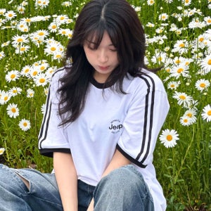 [지프] WAVY 트랙 반팔 티셔츠 (JR5TSU131WH) JR5TSU131WH