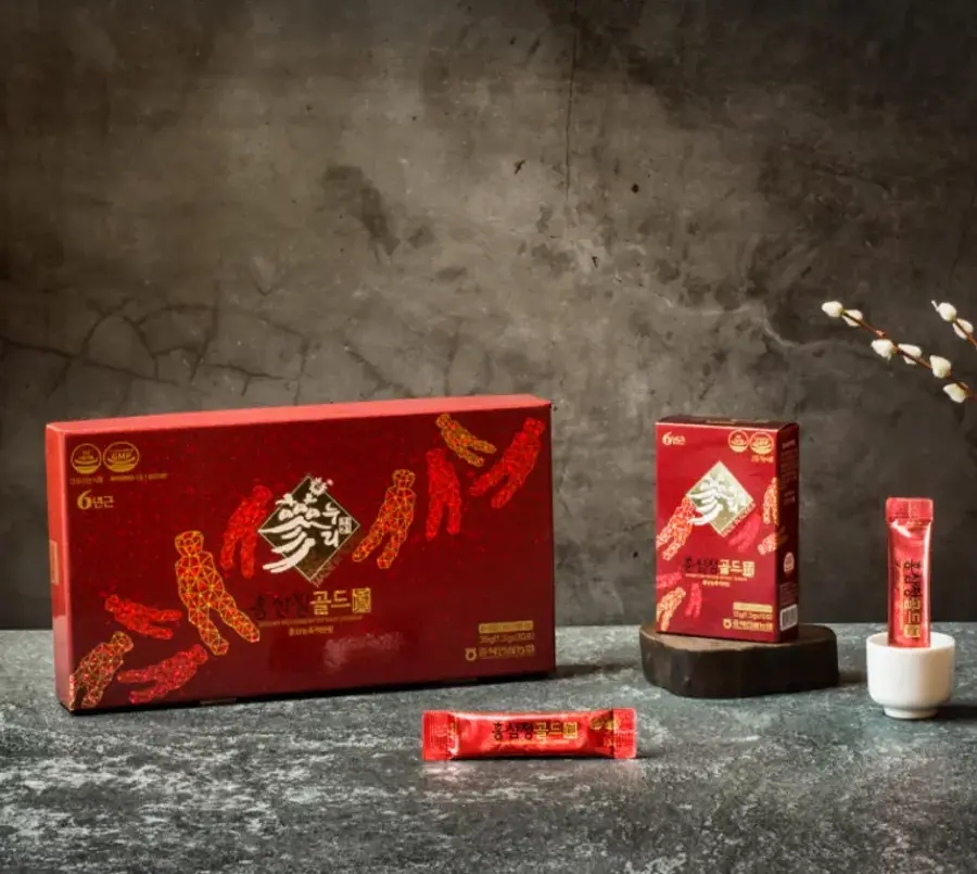 충북인삼농협 6년근 홍삼<b>스틱</b> 분말 <b>홍삼정골드</b> <b>진</b> 1.3g x 30포