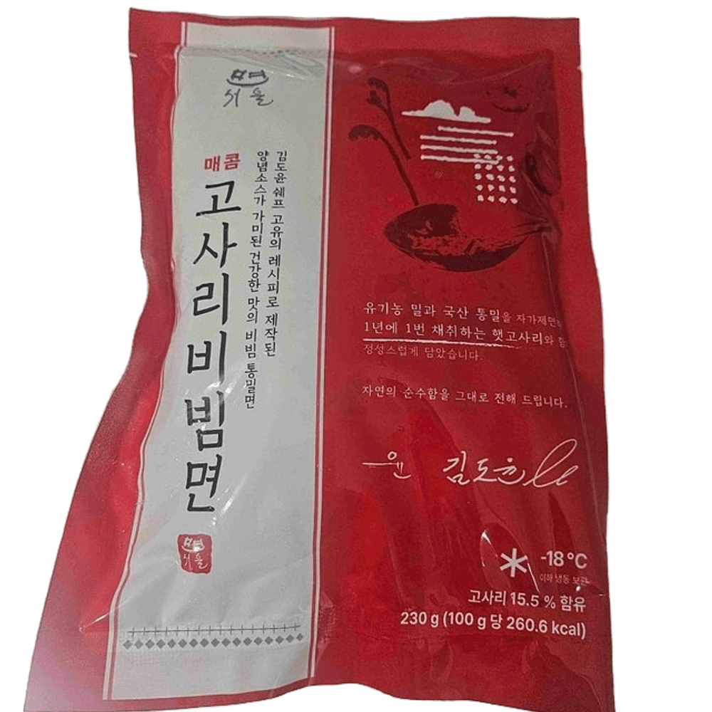윤서울 매콤 고사리 비빔면 제품 이미지
