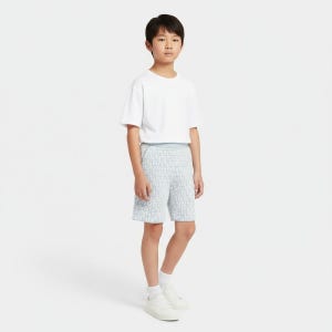 펜디 (성인착용가능)키즈 26SS FF로고 올오버 자 남아 반바지 JUG206 AVW7 F0EX714A