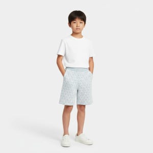 펜디 키즈 26SS FF로고 올오버 자 남아 반바지 JUG206 AVW7 F0EX712A