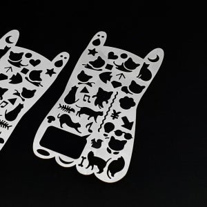 친절한탄씨 고양이 철자 모형 학용품 철자 모형자 만화그리기