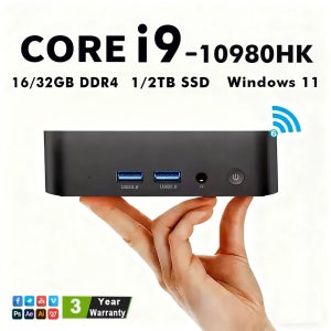 2026 미니 PC 윈도우 11 프로 인텔 i9-10980HK/N150 32GB DDR4 1TB SSD PC 게이머 컴퓨터 듀얼 WIFI 6 BT5.2 4K HD 게이밍 데스크탑