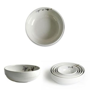 멜라민 한정식 대접 후식 면기 면그릇 16.6cm 10호