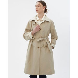 [닥스레이디스] 베이지 카라체크포인트 탈착울라이너 트렌치코트 DLCO4BE25I2