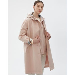 [닥스레이디스] 코랄 탈착조끼 체크안감 면혼방 2WAY 트렌치코트 DLCO4BE17C2