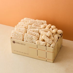 강릉은정한과 찹쌀과줄+강정(혼합) 대용량 1kg 유과 명절 설날 추석 선물세트 답례품