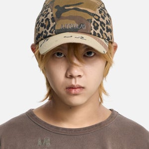 아조바이아조 Pattern Mixed Cap [Camel]