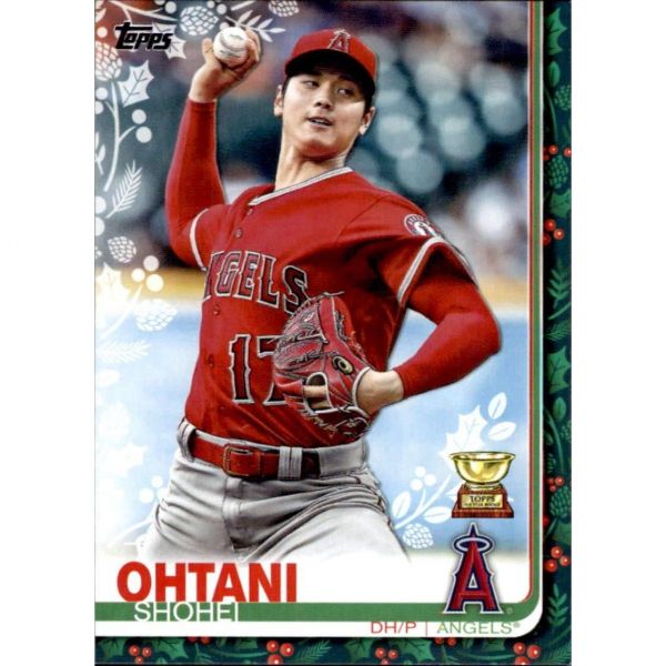 2019 탑스 홀리데이 야구 HW33 오타니 쇼헤이 로스앤젤레스 에인절스 공식 MLB 트레이딩 카드