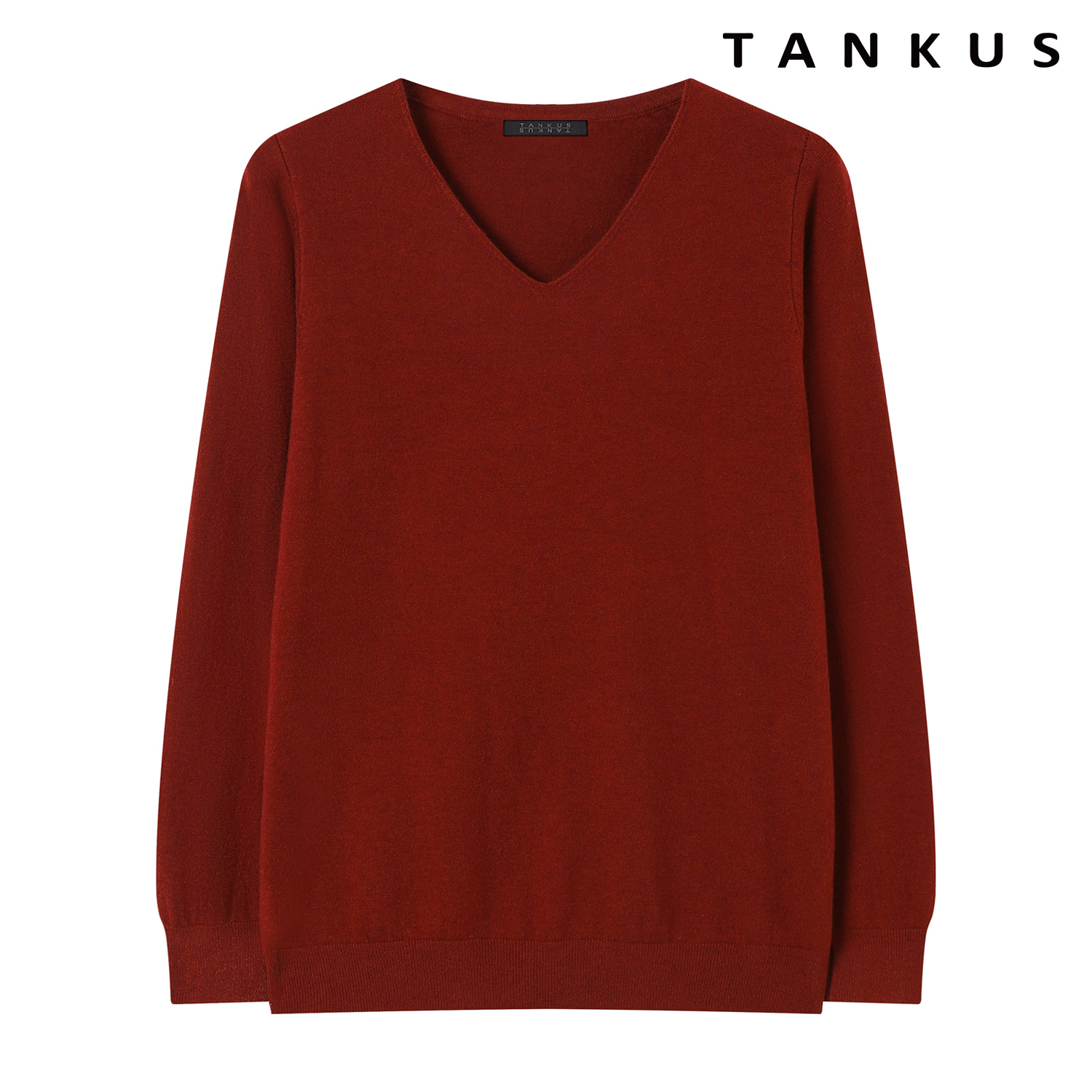 탱커스 데일리 브이넥 베이직 긴팔 니트 TX4KP037L0