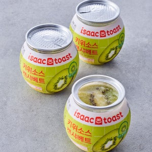 [제스트코] 이삭토스트 키위소스 캔샤베트 아이스크림 (190mL X 3개)