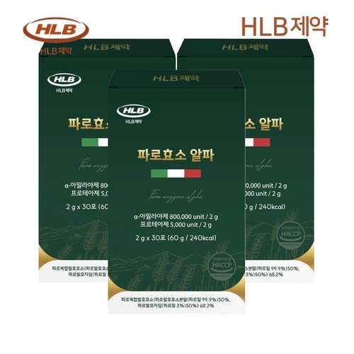 에이치엘비제약 HLB제약 파로효소 알파 (2g x30포) x3박스 3개월분