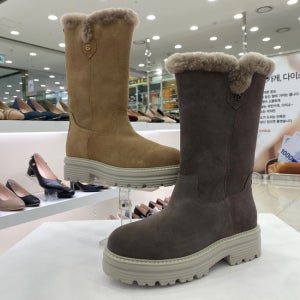 (에스콰이아) 여성 에코 퍼 하프부츠 EQCWMB665666BEGY HSIT1A GN