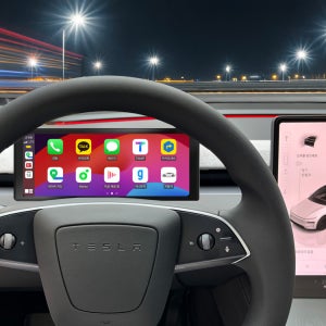 폰차로2S 테슬라 주니퍼전용 듀얼 거치대 패키지 안드로이드 오토 올인원 카플레이 모니터 내비게이션