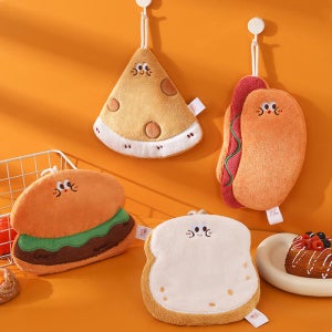 M188 해피푸드 프렌즈 핸드타올 어린이집 주방 타월 수건 키친 인쇄 답례품 선물 판촉물 제작 전문~타올~주방타올