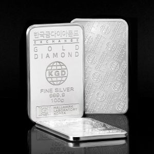 한국금다이아몬드 투자용 실버바 AG 100g 999.9 은투자 은시세