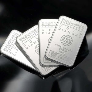 한국금다이아몬드거래소 [한국금다이아몬드] 투자용 실버바 AG 100g 999.9 은투자 은시세