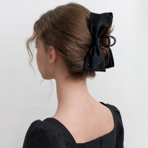 [카인더베이비] lowell ribbon claw - black