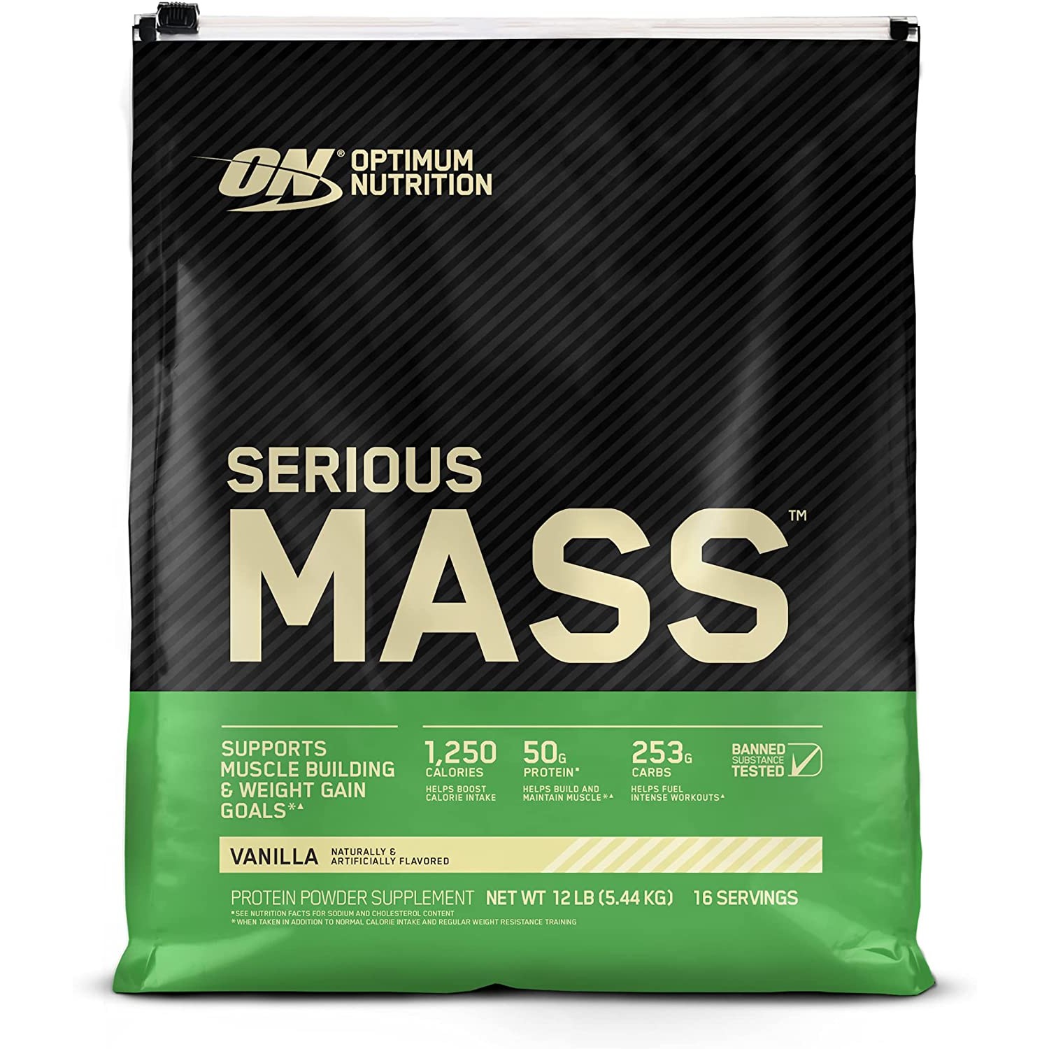 Optimum 옵티멈 <b>시리어스 매스</b> Serious <b>Mass</b> 12lb Vanilla  5.44kg  1개