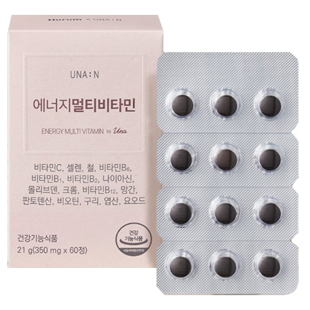 <b>휴럼</b> 에너지 멀티<b>비타민</b> 350mg x 60정, 1개