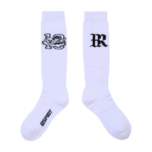 비에스래빗 Br 10 스노우보드 삭스 양말 화이트 BSR2526FWSC006