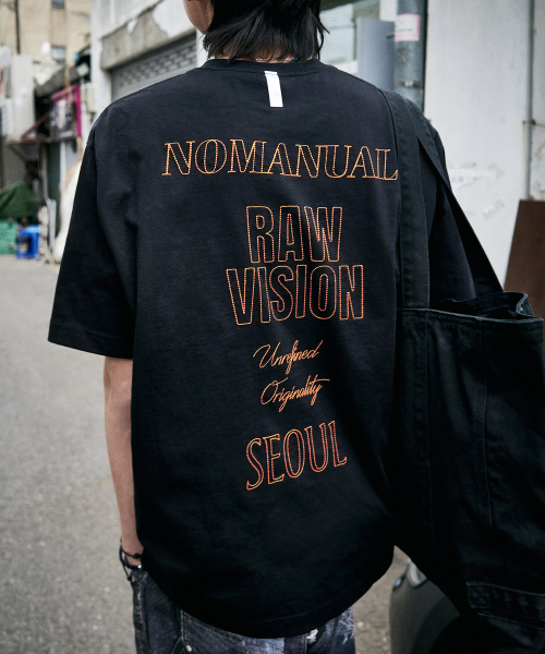 [노매뉴얼] N.I T-SHIRT - BLACK NMSS62TS19BLK