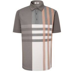 [닥스 남성] [반값세일][스테디셀러] 브라운 체크 반팔카라티셔츠 WMTS4BU02W2