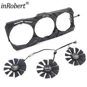 ASUS AREZ ROG Strix RX VEGA56 VEGA64 580 590 480 OC 에디션 그래픽 카드 냉각 팬 87MM FDC10U12S9-C FDC10H12S9-C