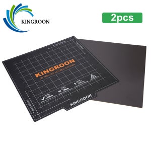 KINGROON 2pcs 180x180/235x235/310x310mm 3D 프린터 침대 Ender 3 CR10 KP3S KP5L 플랫폼 용 유연한 자기 히트 베드베이스