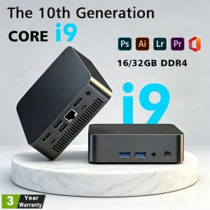새로운 인텔 I9-10980HK/N150 휴대용 미니 PC 컴퓨터 윈도우 11 32GB DDR4 1/2TB SSD 게이밍 컴퓨터 WiFi 6 오피스 미니 데스크탑