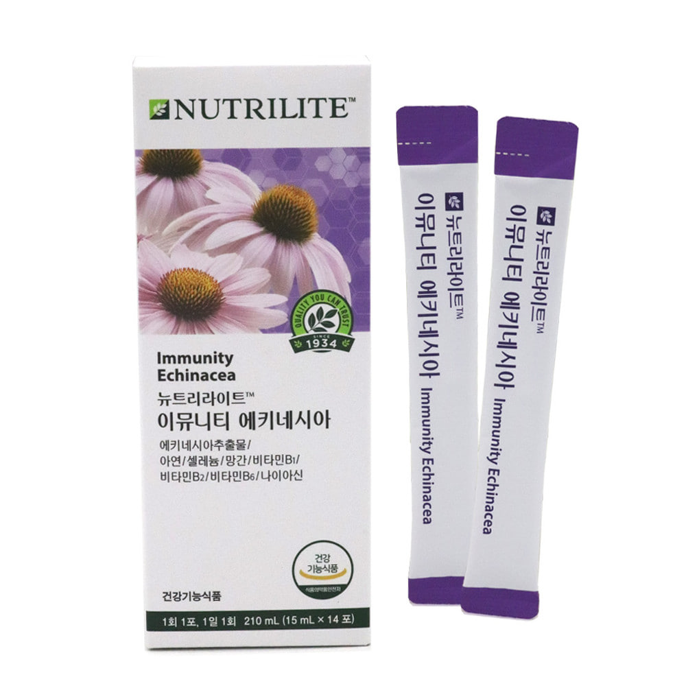 뉴트리라이트 암웨이 뉴트리라이트 이뮤니티 에키네시아(14포)/면역케어/엘더베리맛