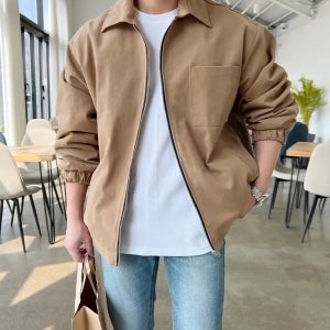 [당일출고]르네 카라 워싱 포켓 오버핏 야상 자켓 점퍼 3color