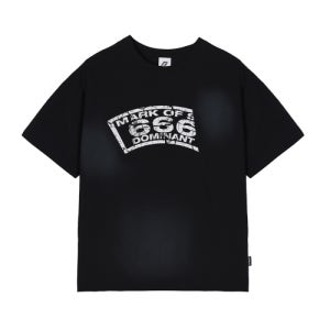 [도미넌트] Mark of SIX T-SHIRTS_Black DMNT26SSTS007